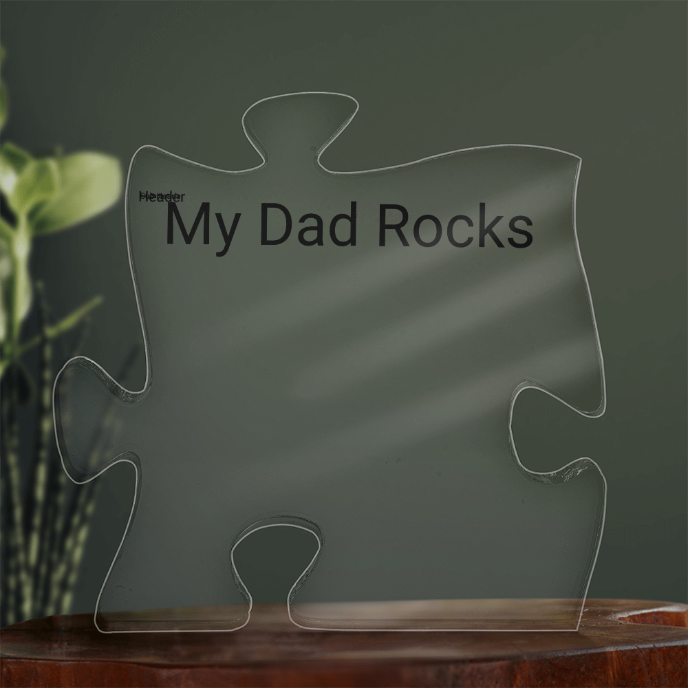 Acrylic Puzzle Plaque for Dad — Father's Day Gift 2026