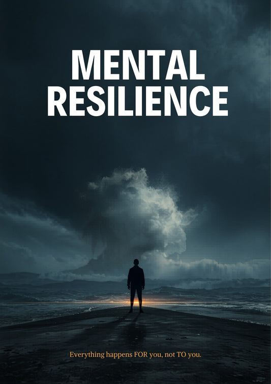Person standing at stormy shore — mental resilience
