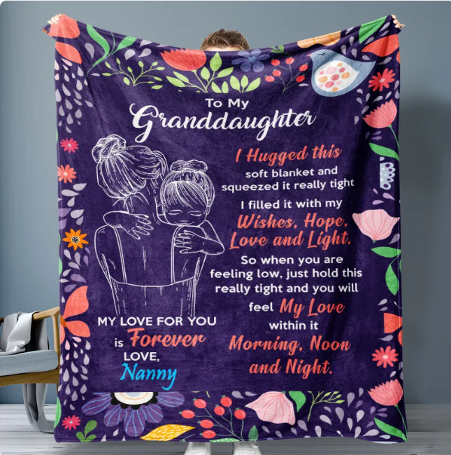Mom's Flannel Blanket — Soft Cozy Throw Gift for Her