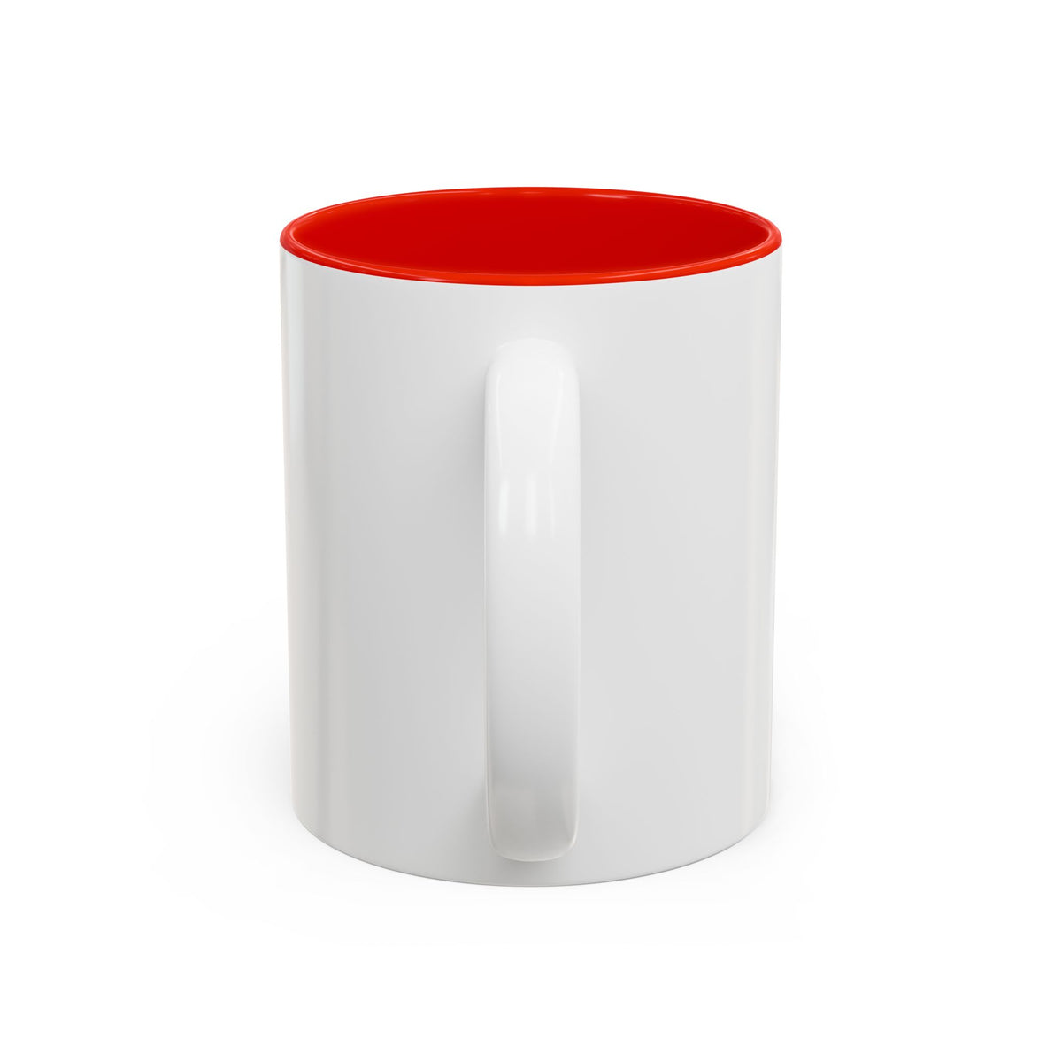 Named & Loved Heart Accent Mug - Two-Tone Coffee Mug 11oz & 15oz, Pink, Red, Maroon, Black