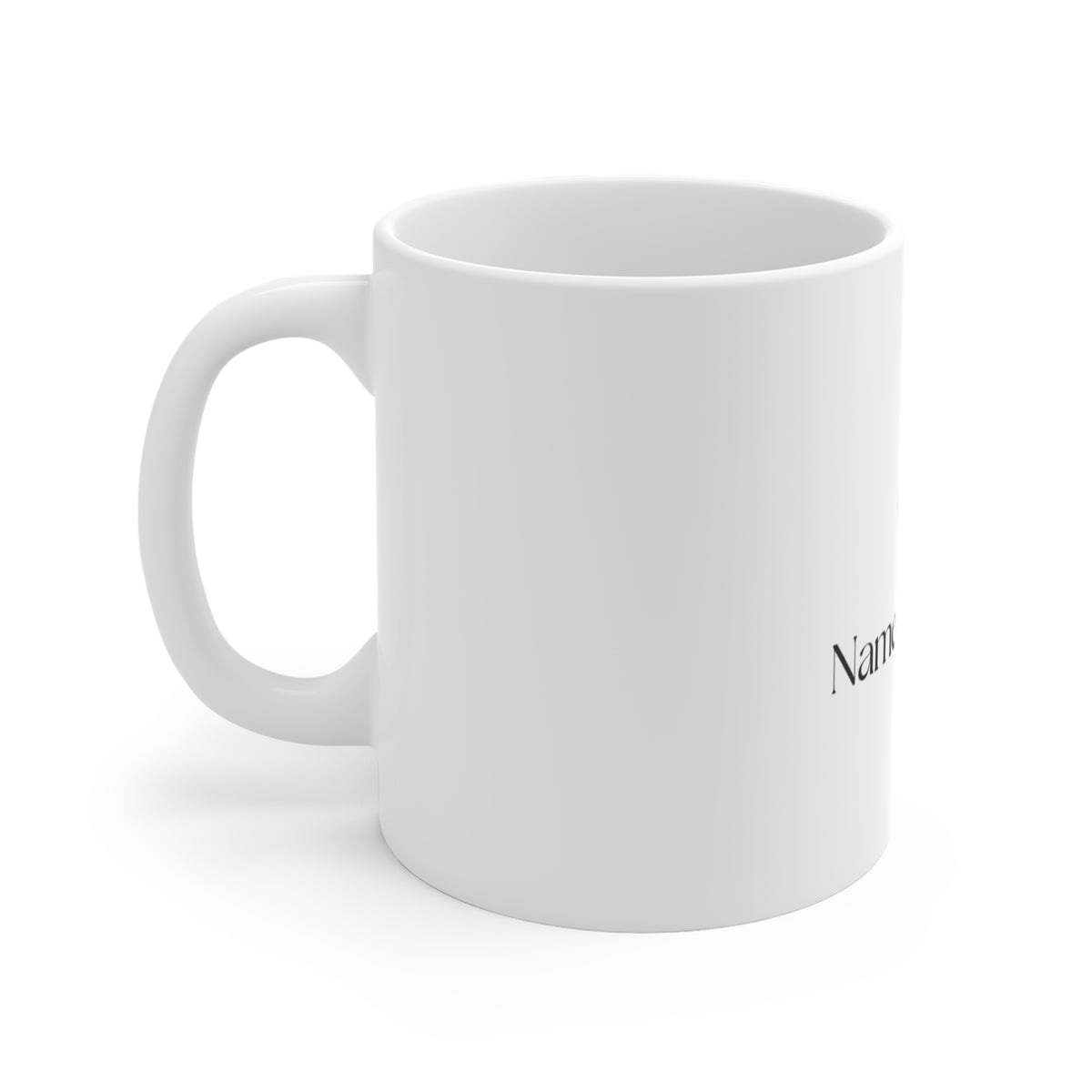 Named & Loved Heart Coffee Mug 11oz - White Ceramic Gift Mug