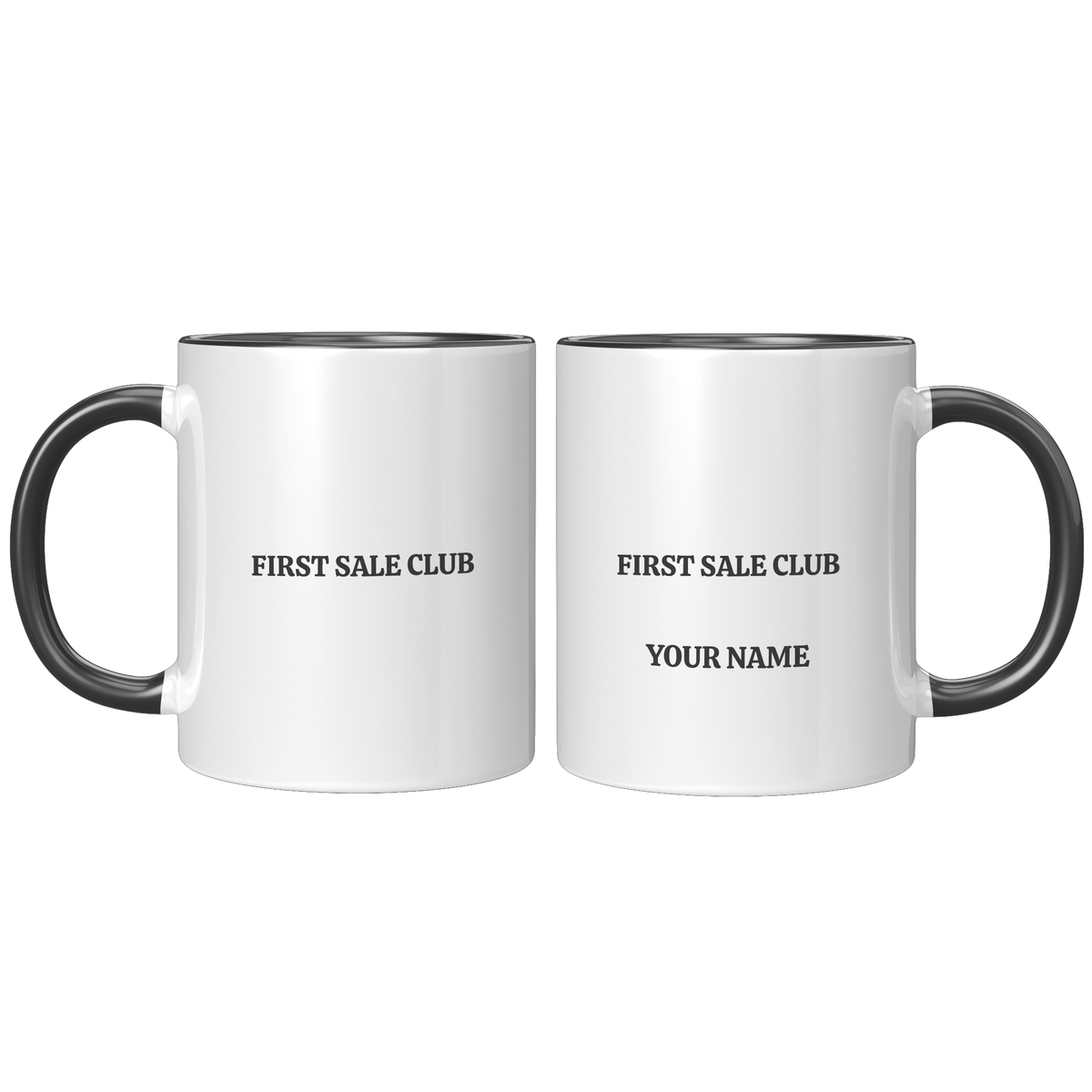 Personalized First Sale Club name mug, view 4