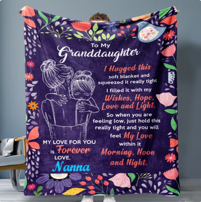 Mom's Flannel Blanket — Soft Cozy Throw Gift for Her