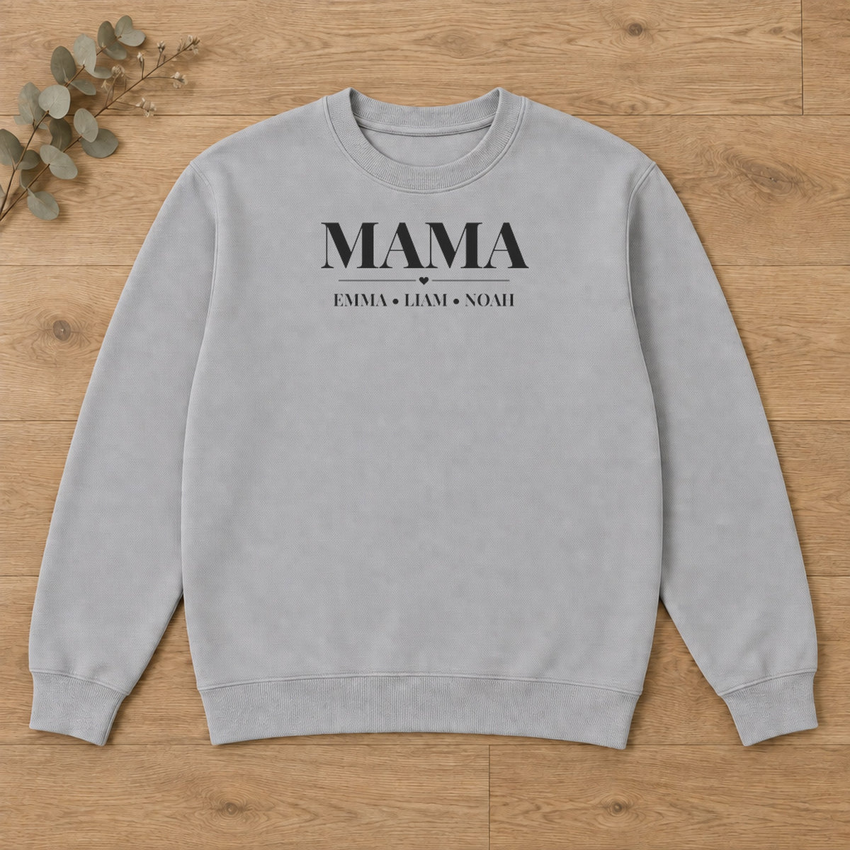 Personalized Mama sweatshirt with kids' names, view 5