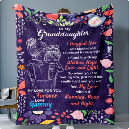 Mom's Flannel Blanket — Soft Cozy Throw Gift for Her