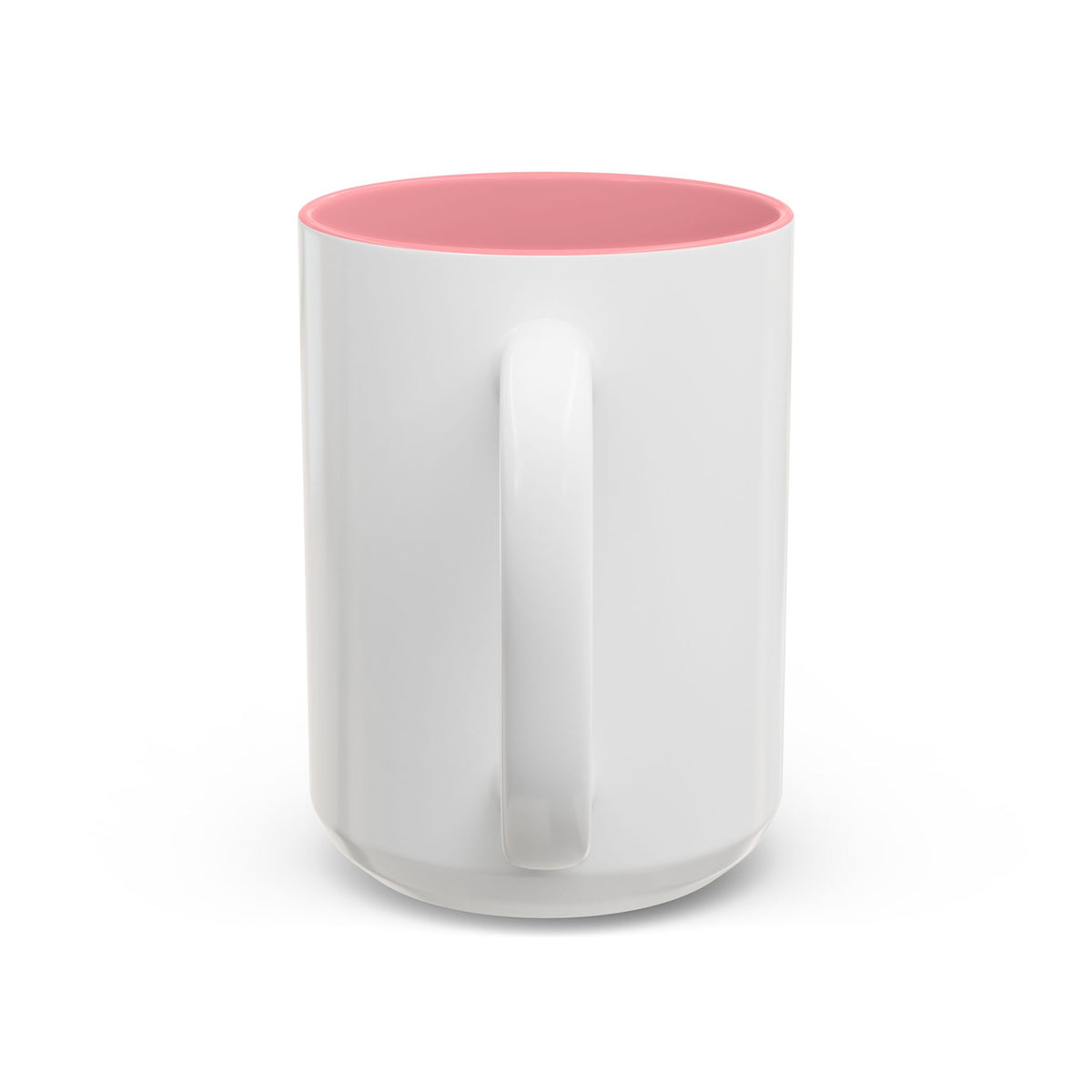 Named & Loved Heart Accent Mug - Two-Tone Coffee Mug 11oz & 15oz, Pink, Red, Maroon, Black