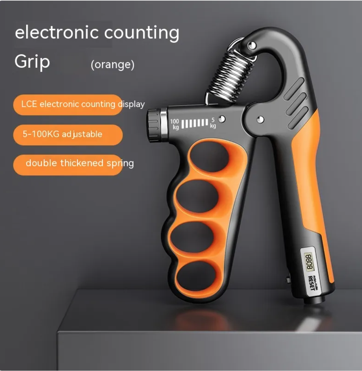 Train Smarter, Grip Stronger — Digital Grip Strength Trainer with Rep Counter