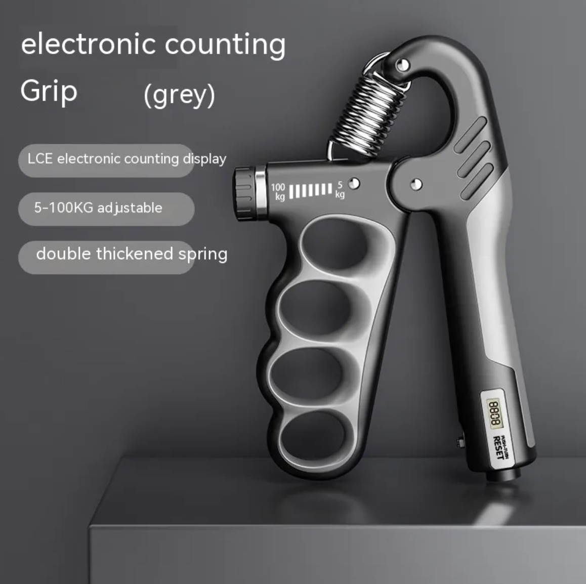 Train Smarter, Grip Stronger — Digital Grip Strength Trainer with Rep Counter
