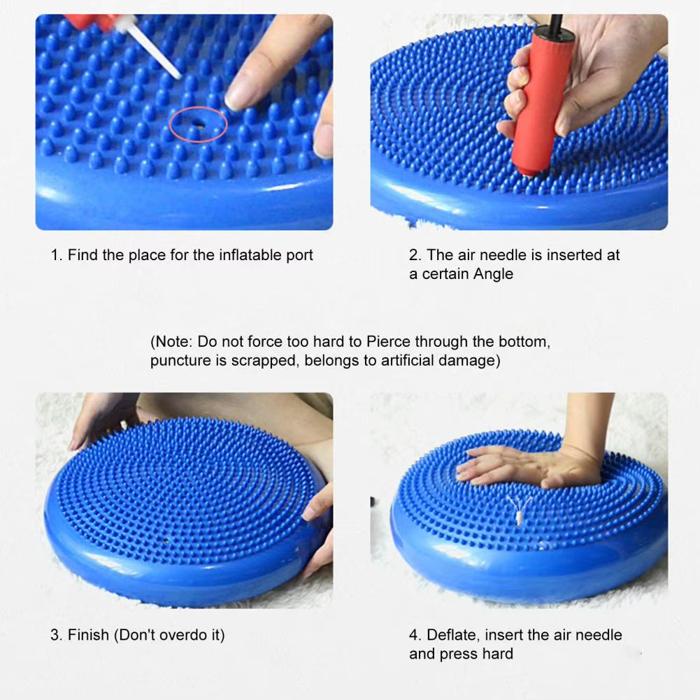PVC Balance Pad | Inflatable Stability Cushion for Yoga & Fitness Training