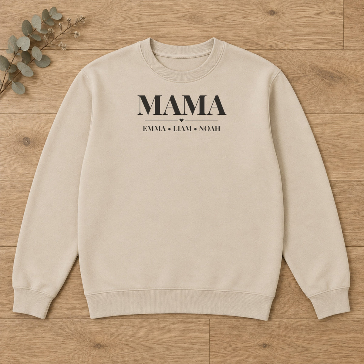 Personalized Mama sweatshirt with kids' names