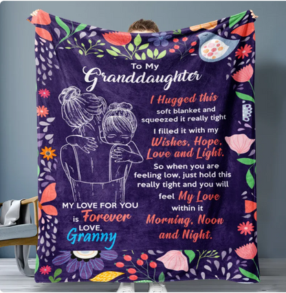 Mom's Flannel Blanket — Soft Cozy Throw Gift for Her