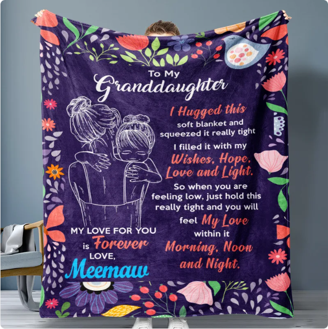 Mom's Flannel Blanket — Soft Cozy Throw Gift for Her