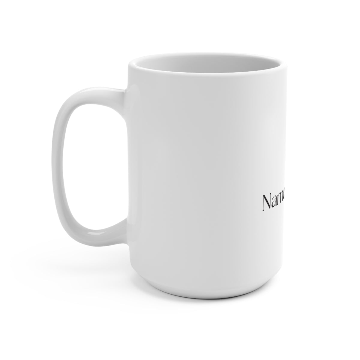 Named & Loved Heart Coffee Mug 15oz - Large White Ceramic Gift Mug