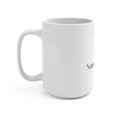 Named & Loved Heart Coffee Mug 15oz - Large White Ceramic Gift Mug