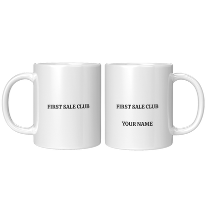 Personalized First Sale Club name mug, view 8