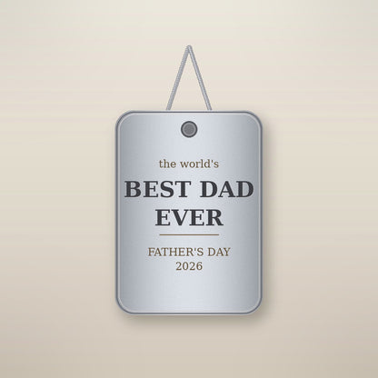 Engraved dog tag necklace for Dad - gift ready