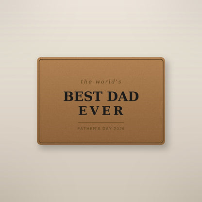 Graphic leather wallet for Dad - gift ready