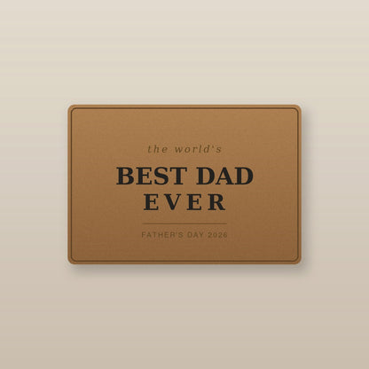 Leather wallet for Dad - warm view