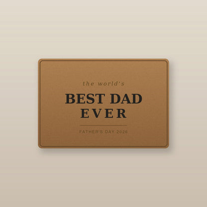 To My Bonus Dad Engraved Wallet — Stepdad Gift