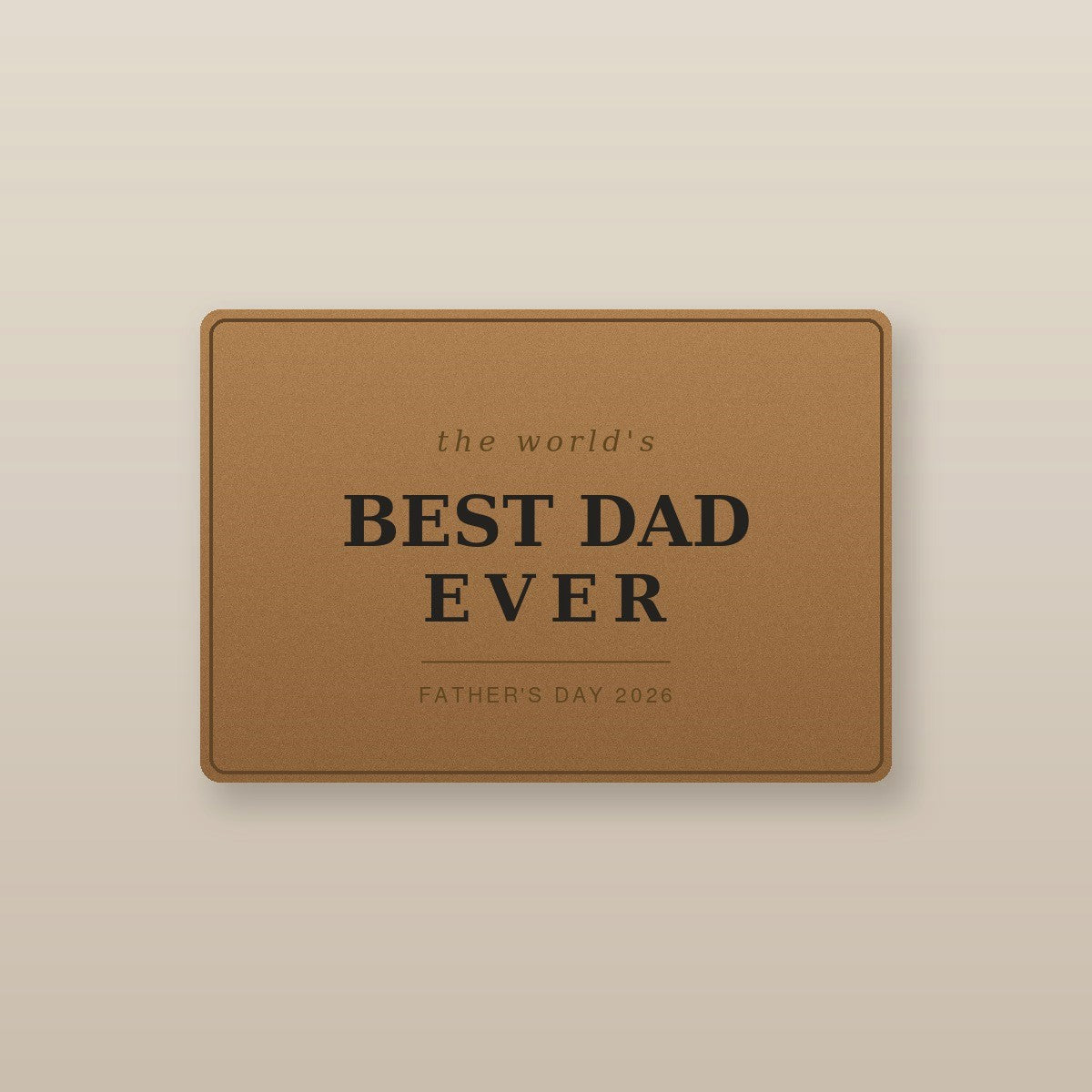 To My Bonus Dad Engraved Wallet — Stepdad Gift