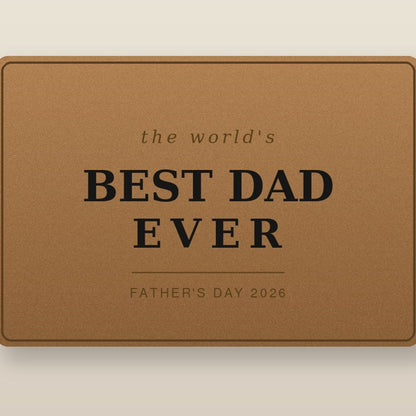 To My Dad Engraved Wallet — Personalized Gift from Son & Daughter