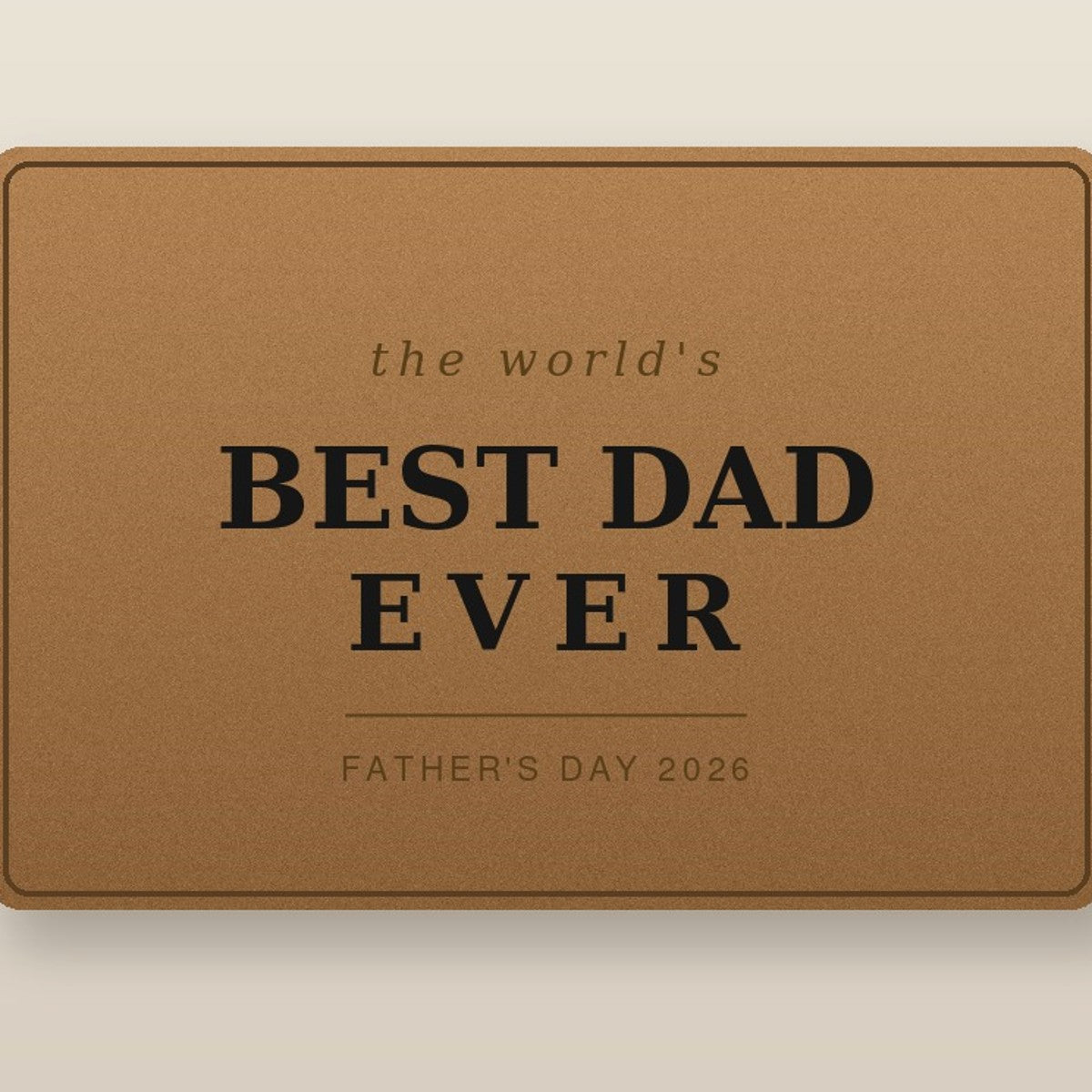 To My Dad Engraved Wallet — Personalized Gift from Son & Daughter