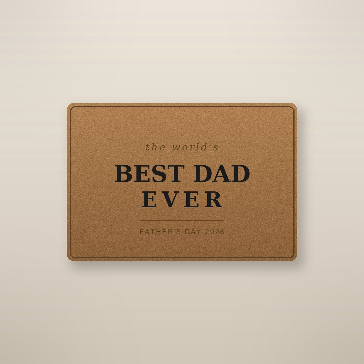 To My Bonus Dad Engraved Wallet — Stepdad Gift