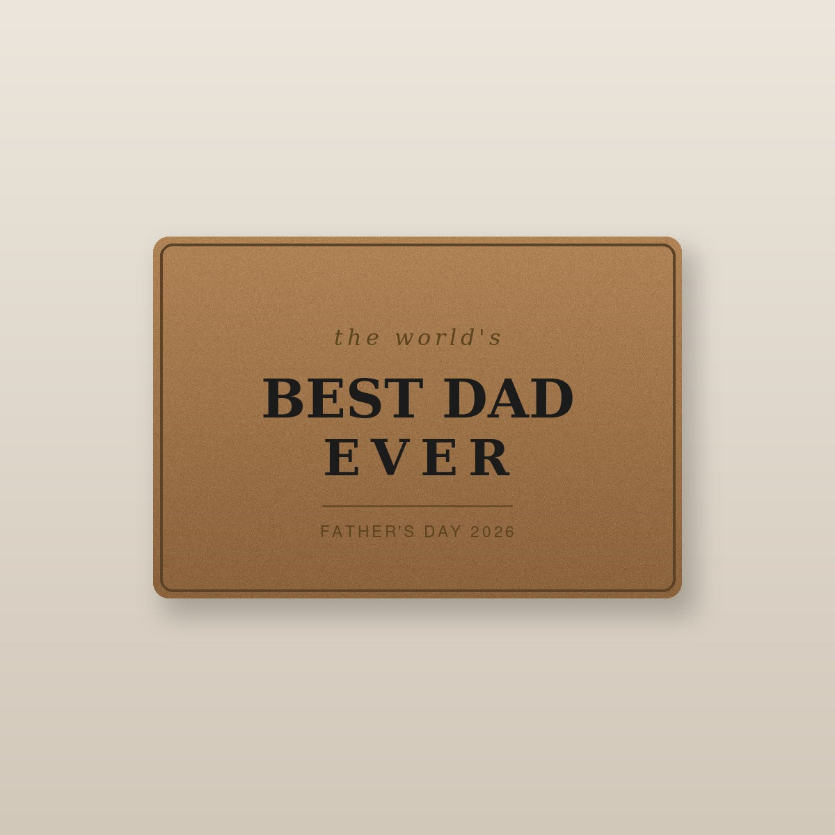 Graphic leather wallet for Dad - the world's Best Dad Ever, Father's Day 2026