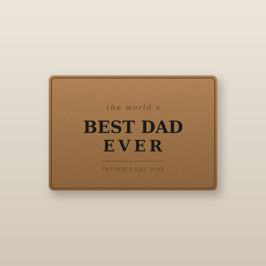Graphic leather wallet for Dad - the world's Best Dad Ever, Father's Day 2026