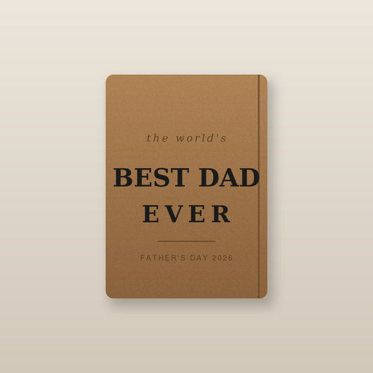 Leather journal for Dad - the world's Best Dad Ever, Father's Day 2026