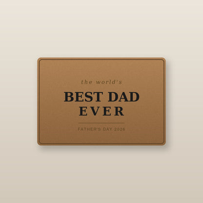Leather wallet for Dad - the world's Best Dad Ever, Father's Day 2026
