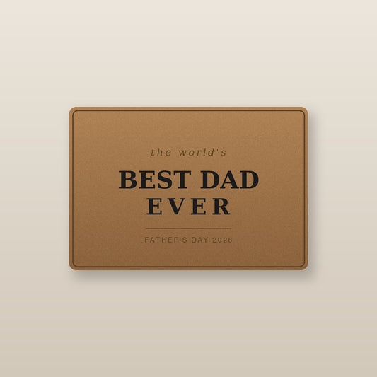 Leather wallet for Dad - the world's Best Dad Ever, Father's Day 2026