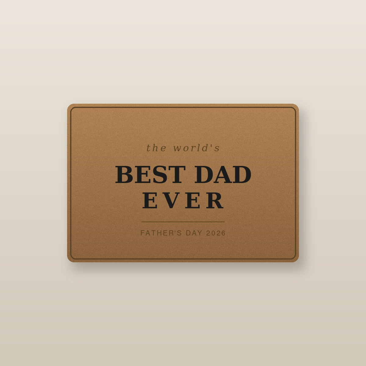 To My Dad Engraved Wallet — Personalized Gift from Son & Daughter