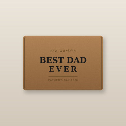 To My Bonus Dad Engraved Wallet — Stepdad Gift