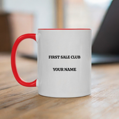 Personalized First Sale Club name mug, view 3