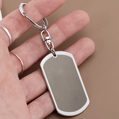 Engraved Dog Tag Necklace for Dad — Personalized Father's Day Gift