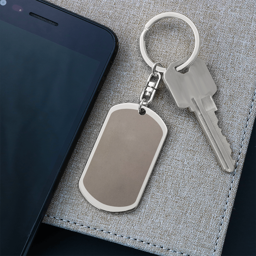 Engraved Dog Tag Necklace for Dad — Personalized Father's Day Gift