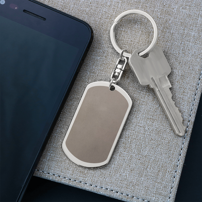 Engraved Dog Tag Necklace for Dad — Personalized Father's Day Gift