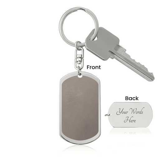 Engraved Dog Tag Necklace for Dad — Personalized Father's Day Gift