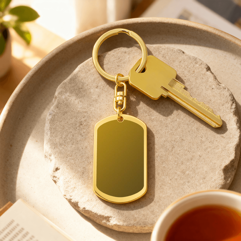 Engraved Dog Tag Necklace for Dad — Personalized Father's Day Gift