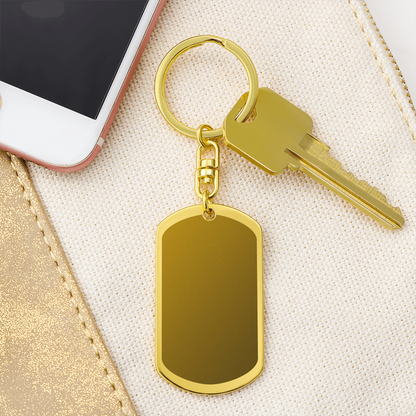 Engraved Dog Tag Necklace for Dad — Personalized Father's Day Gift