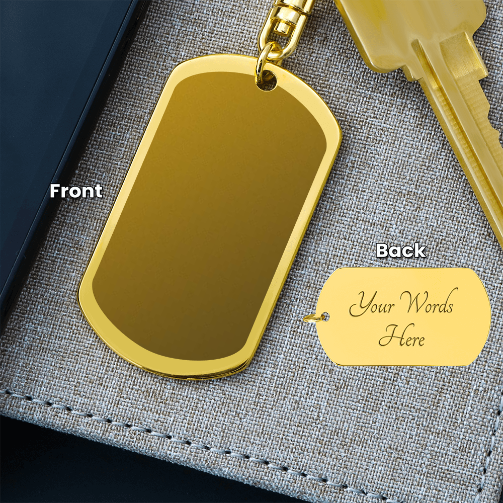 Engraved Dog Tag Necklace for Dad — Personalized Father's Day Gift
