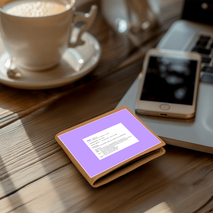 Graphic Leather Wallet for Dad — Father's Day Gift 2026