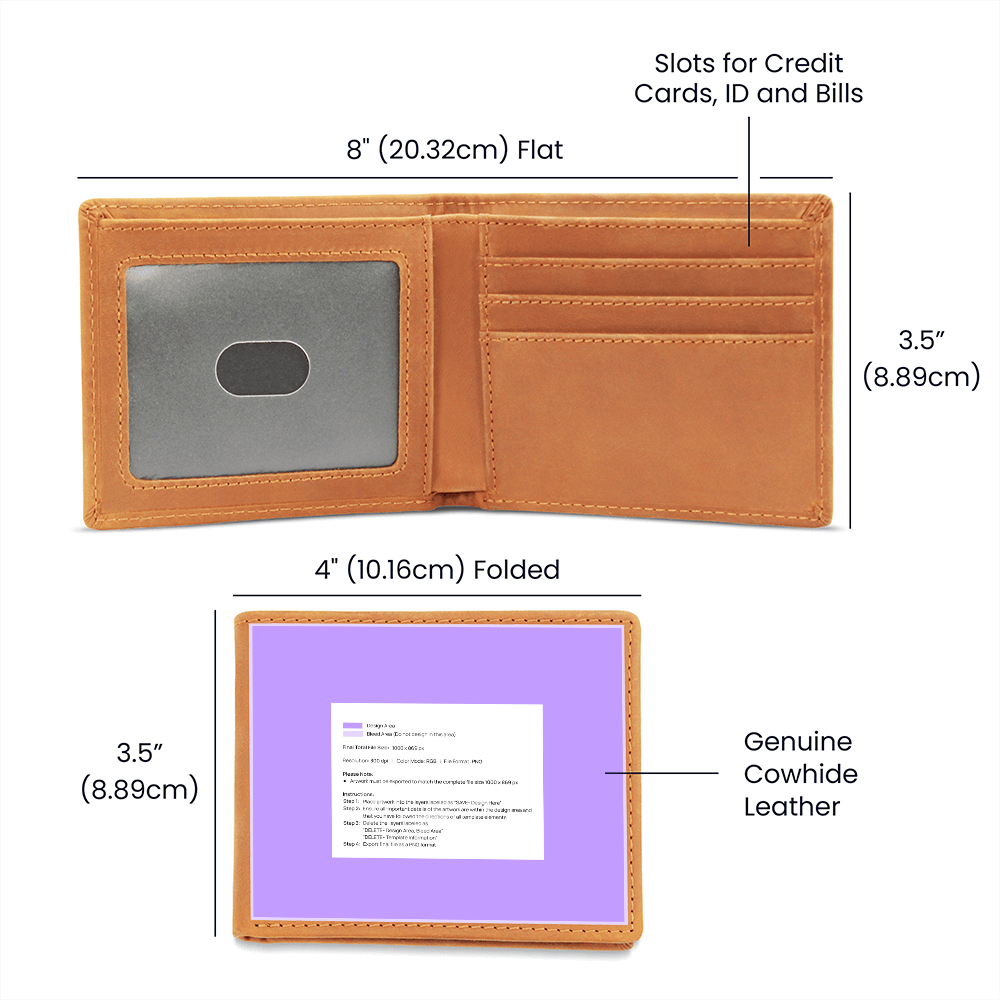 Graphic Leather Wallet for Dad — Father's Day Gift 2026