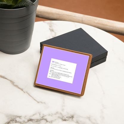 Graphic Leather Wallet for Dad — Father's Day Gift 2026