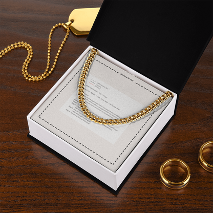 Cuban Link Chain for Dad — Father's Day Gift 2026