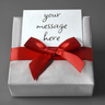 Gift wrap with a personalized message