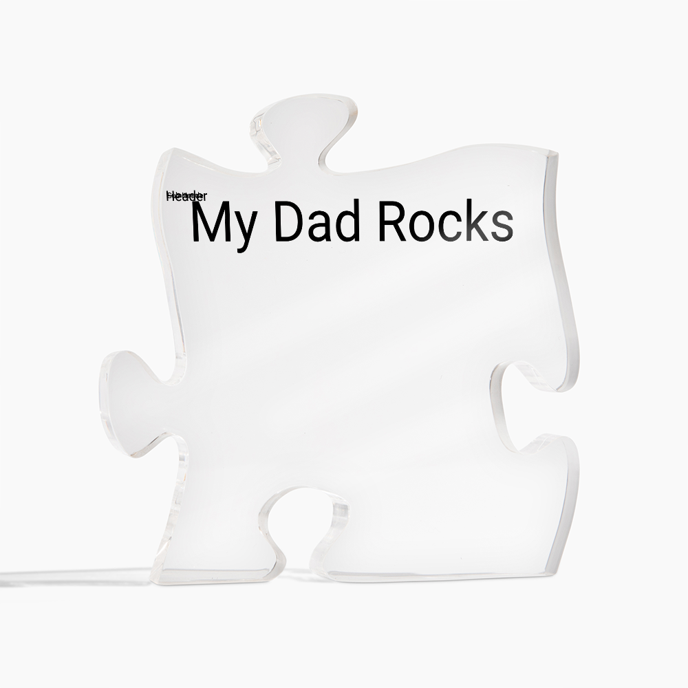 Acrylic Puzzle Plaque for Dad — Father's Day Gift 2026