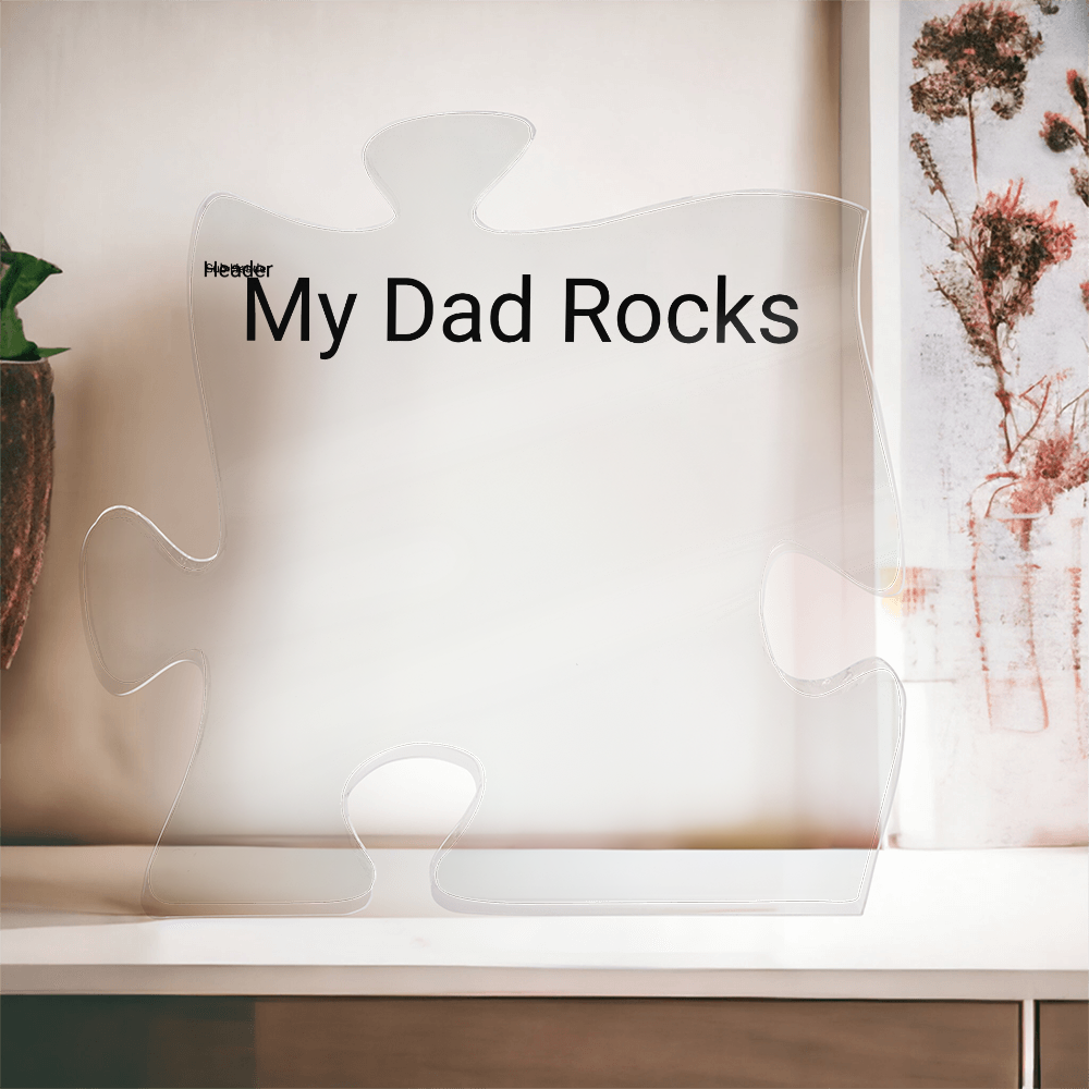 Acrylic Puzzle Plaque for Dad — Father's Day Gift 2026
