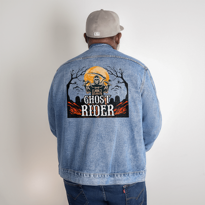 Our custom-designed Men's DTG Denim Jacket is the perfect way to elevate your classic look without compromising on comfort.